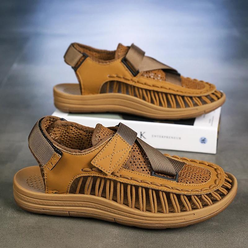Fashion Summer Men Sandals Mens Casual Shoes Outdoor Male Man Men Leather Sandals for Men Beach Shoes
