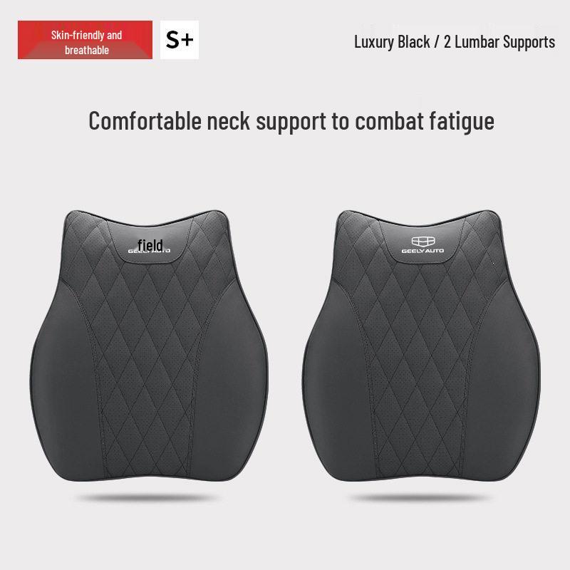 Headrest Lumbar Support & Neck Protection Pillow for Geely Models: Xingyue L, Boyue, Binyue, Yuanjing X3 X6, Haoyue, ICON, and Emgrand S