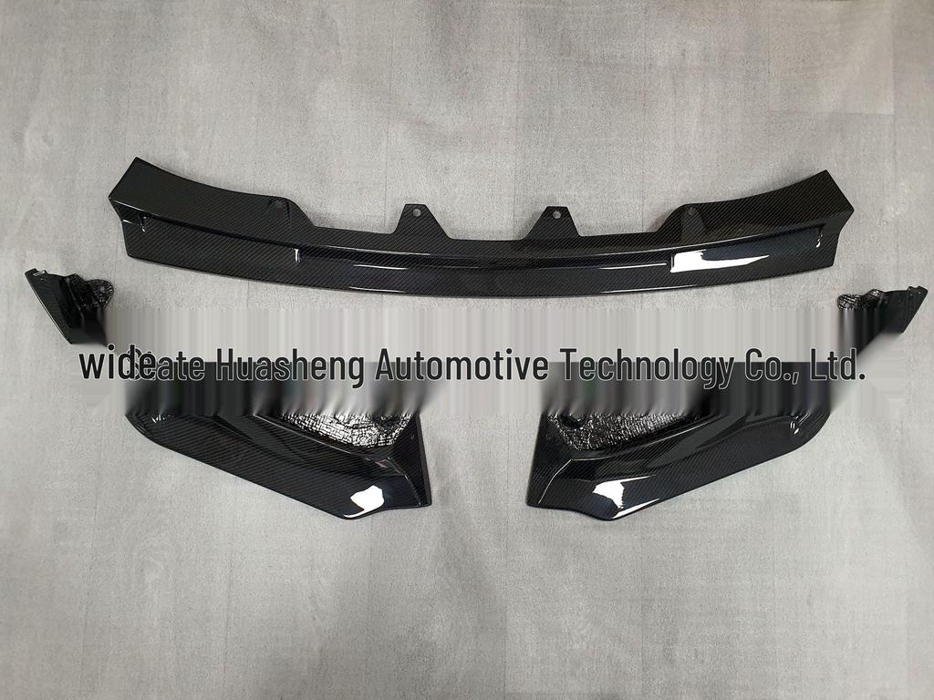 BMW G80/G82 M3/M4 Carbon Fiber V-Style Front Lip, Three-Piece Design