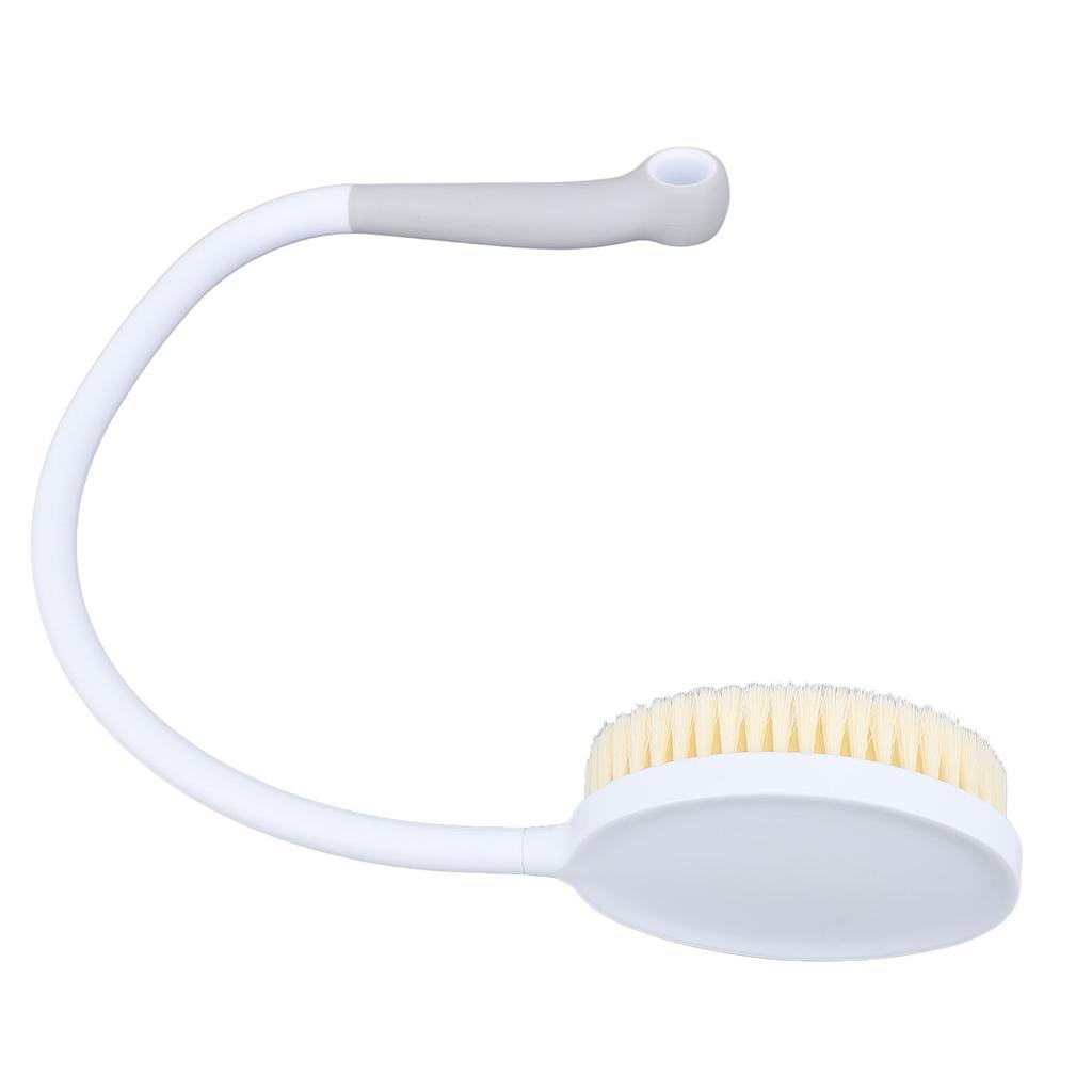 Long Curved Handle Bath Brush Non Slip Nylon Bristles Deep Cleaning Body U Shaped Scrubber for Disabled Limited Mobility Elderly