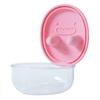 No-Mess Snack Box Transparent Sealed Box with Silicone Lid Reusable Cookies Storage Container Prevent Fingers from Getting Dirty for Picnic Camping