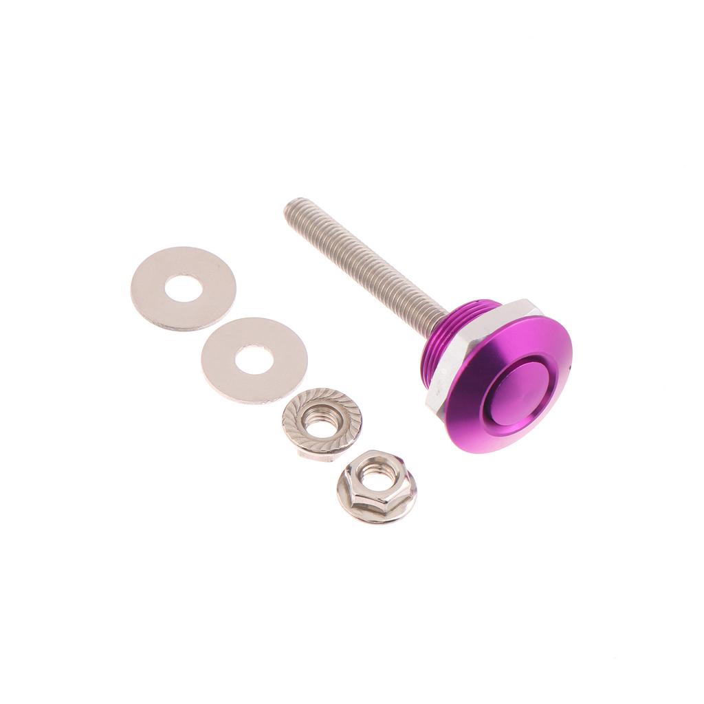 1Pcs 30/32Mm Car Push Button Bonnet Hood Pin Quick Release Latch Lock Clip Kit Aluminum Engine Exterior Parts Universal