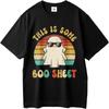 Summer Top Relaxed Fit For Man Fashionable T Shirt Black This Is Some Boo Sheet Ghost With Sunglasses Classic Men Top Tees