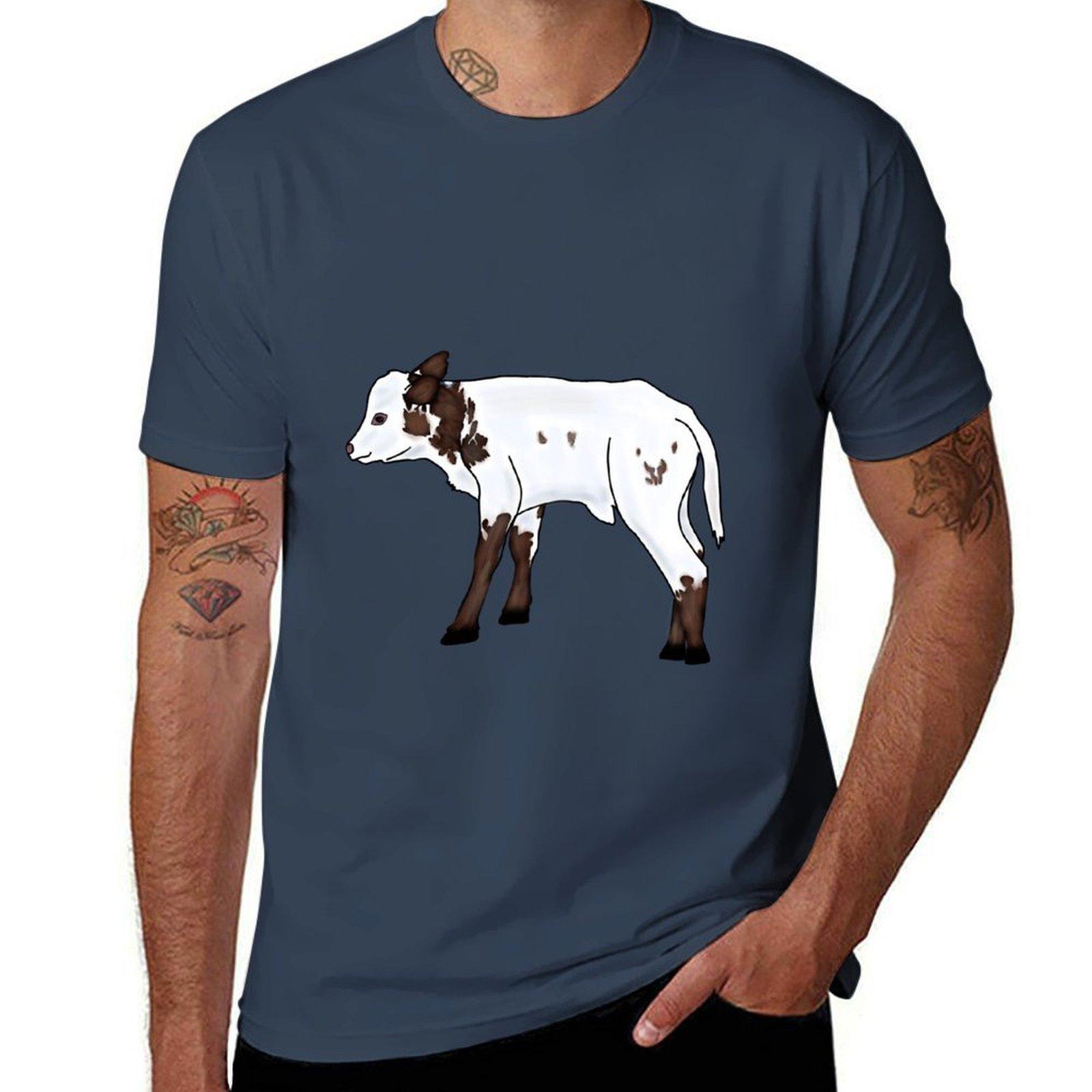 Cow Tshirt Plus Size Street Style Tee S