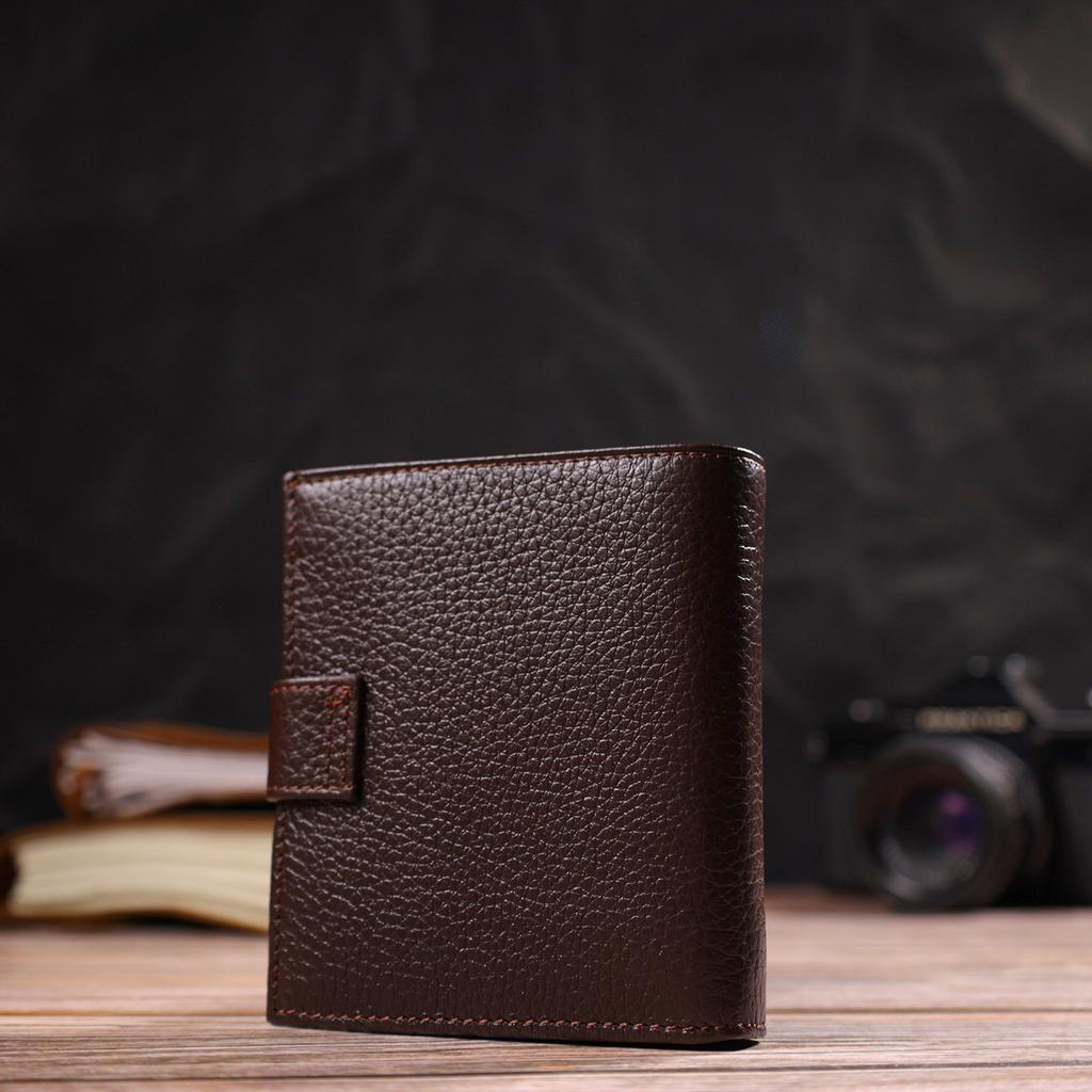 Universal Men's Wallet Made of Genuine Grained Leather CANPELLINI 21744 Brown