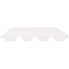vidaXL Replacement Roof for Hollywood Swing White 150/130x105/70 Cm