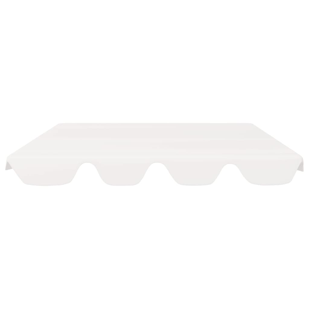 vidaXL Replacement Roof for Hollywood Swing White 150/130x105/70 Cm