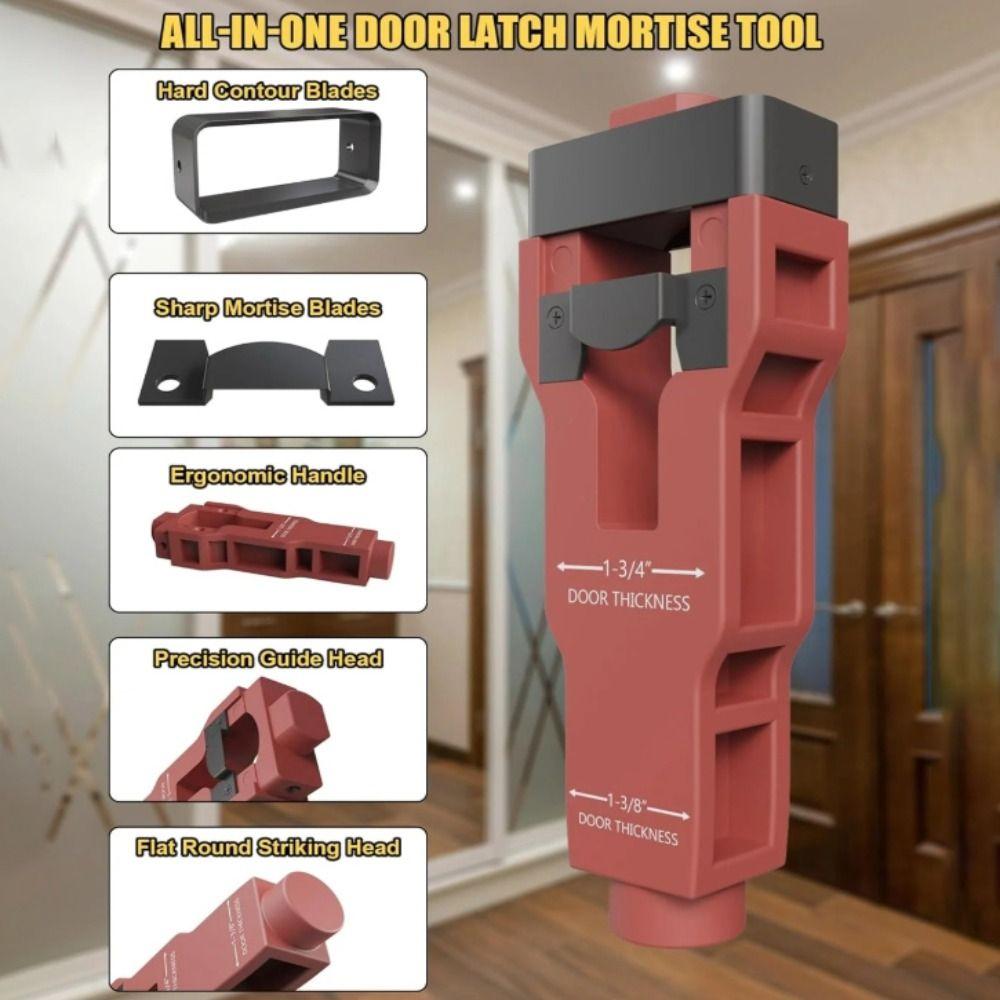 Tongue And Groove Mortise Tool Clean Precise Door Lock Installation Kit  Wooden Door Installation