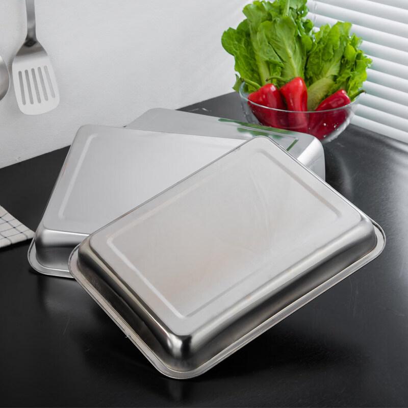 WUHE 304 Stainless Steel Rectangular Serving Tray