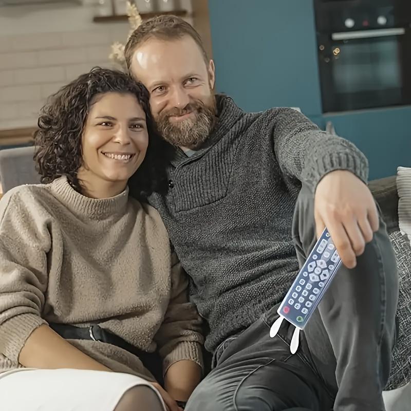 Night Light Remote Control Cover with Rabbit Ears Silicone Dustproof Protective Covers for TV AC Remotes Nightglow Control Case