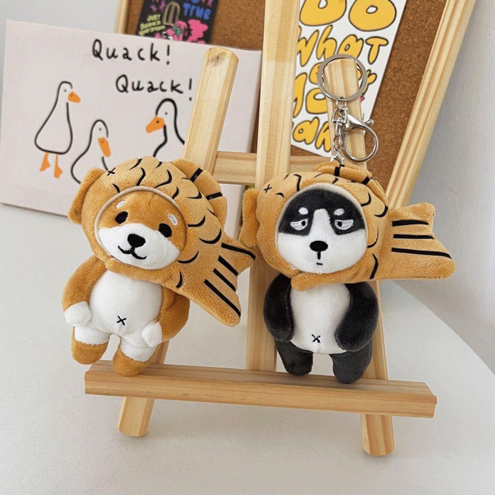 Shiba-Inu Children Gift Pig Backpack Charms Stuff Plush Toy Plush Pendant Keychain Bag Decoration