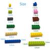 90pcs DIY Building Blocks Figure Bricks Smooth 1x6 11Colors Educational Creative Size Compatible With Brand Toys for Children