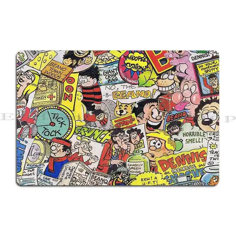 Beano Metal Sign Pub Plates Design Retro Poster Customize Tin Sign Poster