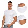 T-Shirt Men's Cotton Short Sleeve 6XL White