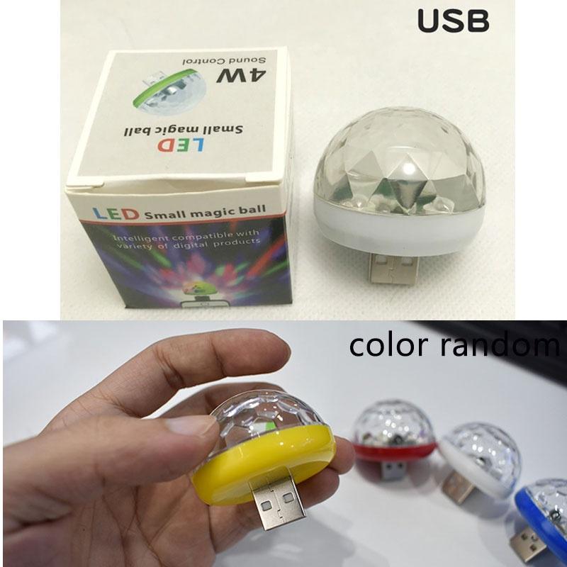 Mini Car Lights Portable Home Party Light DC 5V Colorful Ball Led Phone USB Lights