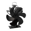 Wentylator kominkowy zasilany ciepłem 6 łopatkowy ze stopu aluminium niski poziom hałasu wentylator do kominka na drewno do domu kłody