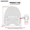 Motorcycle Universal Windshield Large Windscreen Fit For Harley Honda Yamaha Suzuki Cruiser Motorcycle Accessories Clear/Smoke