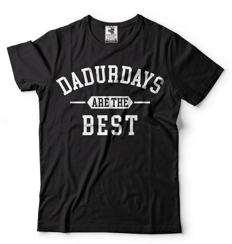 Fathers Day Mens T-shirt Dadurday Mens Funny T-shirt Daddy Dad Father shirt 2XL