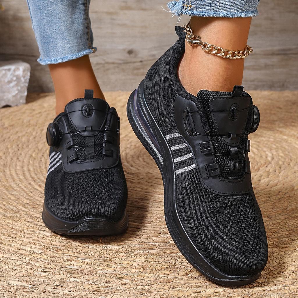 Fashion New Spring Women's Vulcanize Shoes Outdoor Causal Anti-slip Flats Air Mesh Elastic Band Shoes for Women Platform Womens Shoes