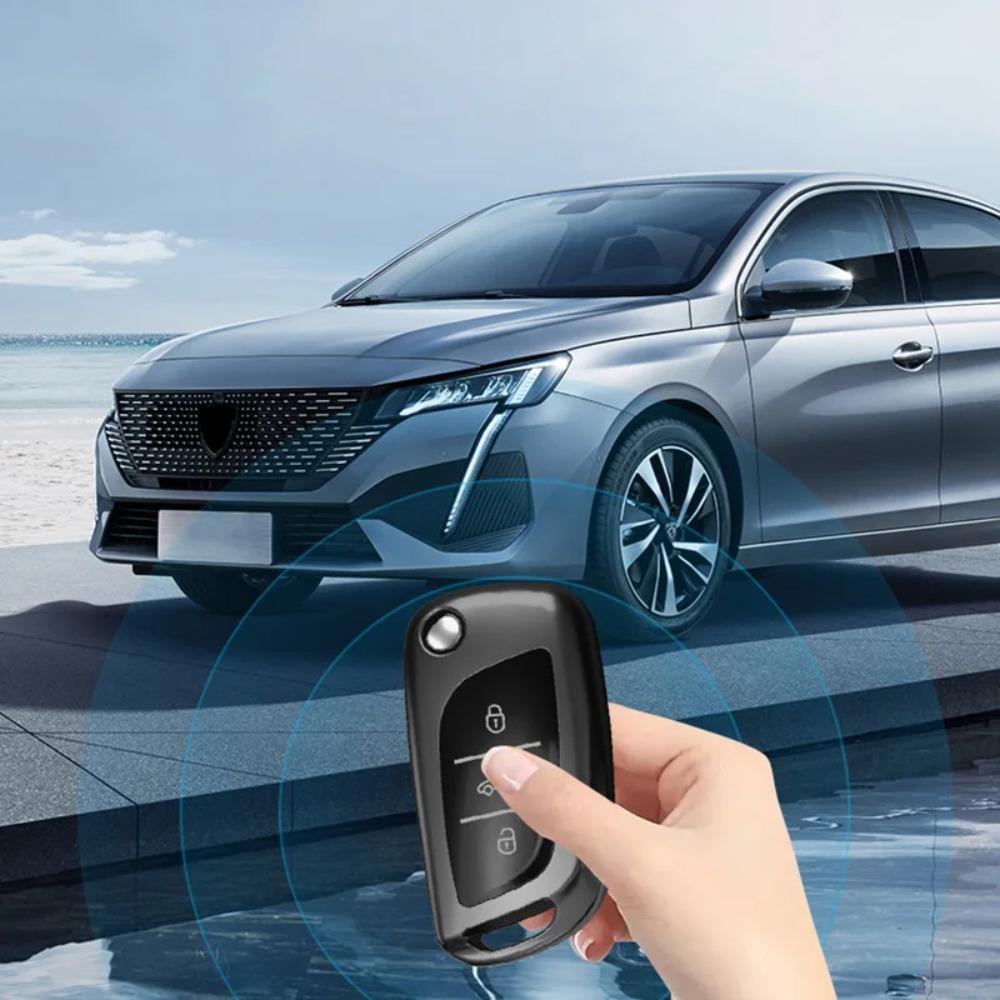 Husă Moale TPU pentru Cheie Auto Husă Telecomandă pentru Peugeot 208 308 T9 508 2008 pentru Citroen C4 pentru Opel Corsa Crossland X Accesorii Auto