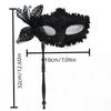 Halloween Dressing Butterfly Hand Hold Mask Party Face Mask  Halloween Prop Accessories