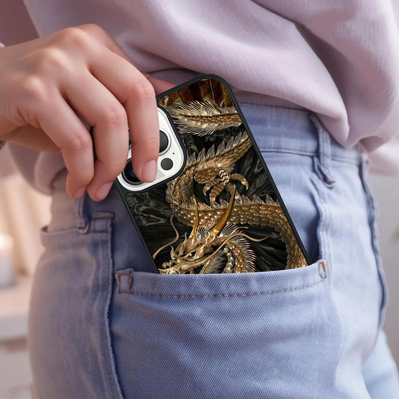 Asian Chinese Dragon Phone Case For iPhone 17 Air 15 16e 14 13 Pro Max Coque 12 11 Pro Max PLUS cover