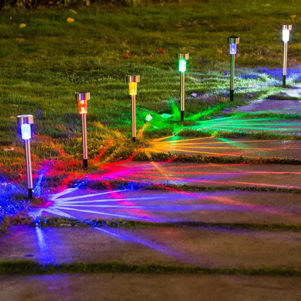 Outdoor Solar Garden Lamp Solar Powered Lawn Lamp Waterproof Landscape Path LED Light for Yard Backyard Garden Patio Decor
