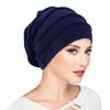 Muslim Women Stretch Sleep Chemo Hat Cotton Beanie Sleep Hijab Turban Headwear Cap Head Wrap for Cancer Hair Loss Accessories
