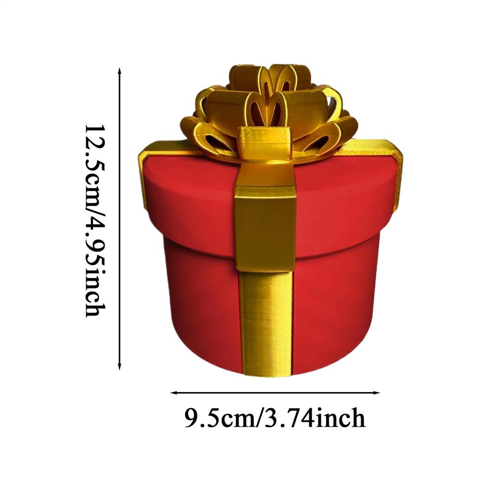 Prank gift Box Compact Memorable Joke Decoration Joke Gift Box for Friend christmas Party Birthday Wedding new year Holiday красный