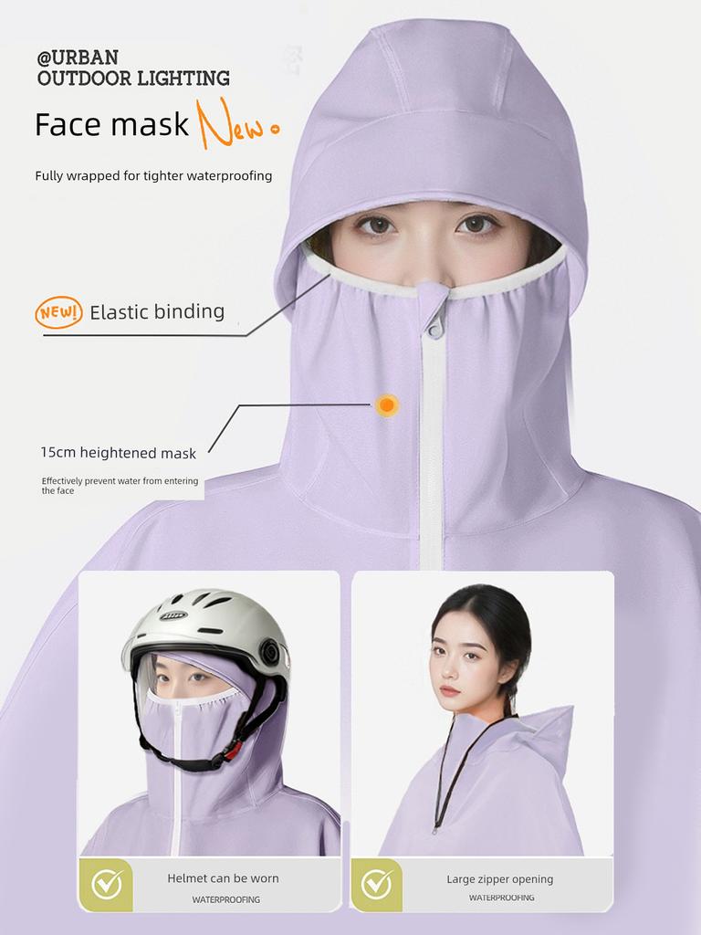 Electric Scooter Raincoat, Full-Body Storm-Proof, Women's Special Edition, Enlarged and Thickened, 2026 New Model, Motorcycle Riding Rain Poncho