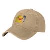 Duck Smoking Smoking Cigarette Unisex Style Baseball Cap  Distressed Denim Hats Cap Vintage Outdoor Summer Gift Snapback Hat