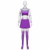 Starfire Superhero Jumpsuit Zentai Bodysuit Halloween Anime Cosplay Costume Sexy Women Carnival Party Outfits Top Skirt Cloak