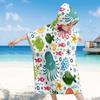 Foldable Children Beach Towel Hooded Wrap Cloth Comfortable Kids Cape Beach Bath Robe Comfortable Cloak Bath Towel