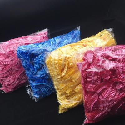 100 sztuk Jednorazowe Elastyczne Folie Spożywcze Plastikowe Torby Do Przechowywania Na Miski Na Owoce Pokrywy Na Żywność Jednorazowe Czepki Do Włosów Pod Prysznic