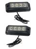 LED Car Flash Light Be Seen in Any Situation 2 x 12 24V 4 LED Orange Amber Light Lamp Recovery Flashing Breakdown Strobe Grill