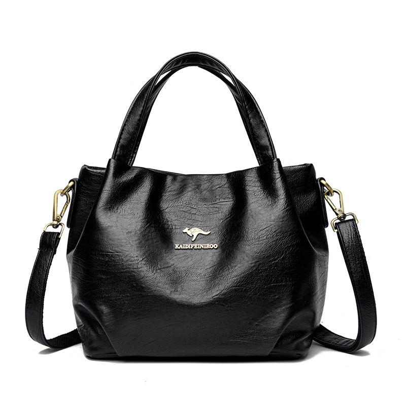 Fashionable Crossbody Bag Women's Single-shoulder Bag Women's Simple Middle-aged Handbag