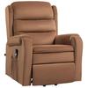 Riser Recliner Armchair Reclining To 160 Degrees with Footrest and Remote Control, In Velvet, 85x88x109 Cm, Brown