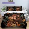 Hugging Animals  Pattern Bedding Quilt Set Quilt Cover Pillowcase Home Decoration  Gift (1 * duvet cover + 2 * pillowcase, without core)