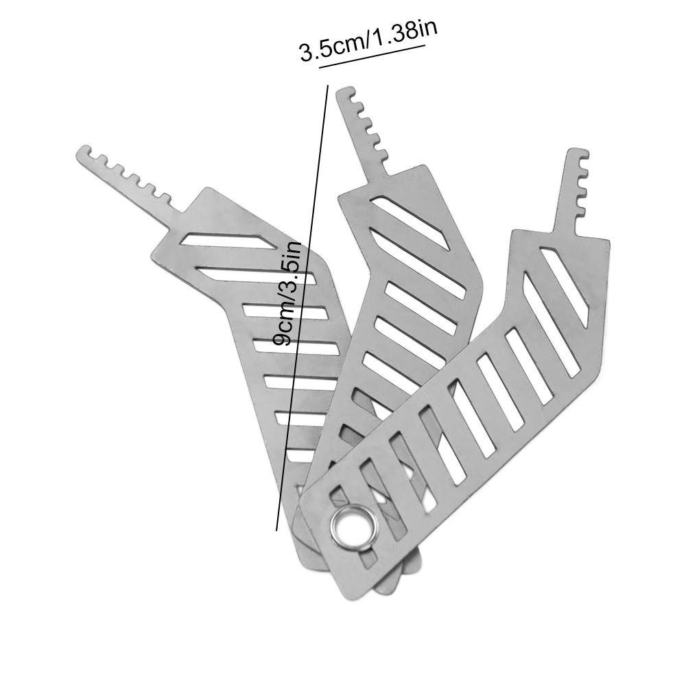 Conjunto de 3 Peças/Conjunto Multifuncional Pentes de Abertura de Fechaduras Cadeado Portátil Conjunto Bombeiro Multiferramenta