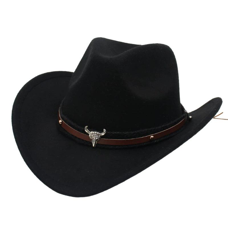 Unisex Trendy Western Cowboy Hat Cowgirl Cap Fedoras Costume Accessory For Halloween Christmas Birthday Masquerade Party Hats