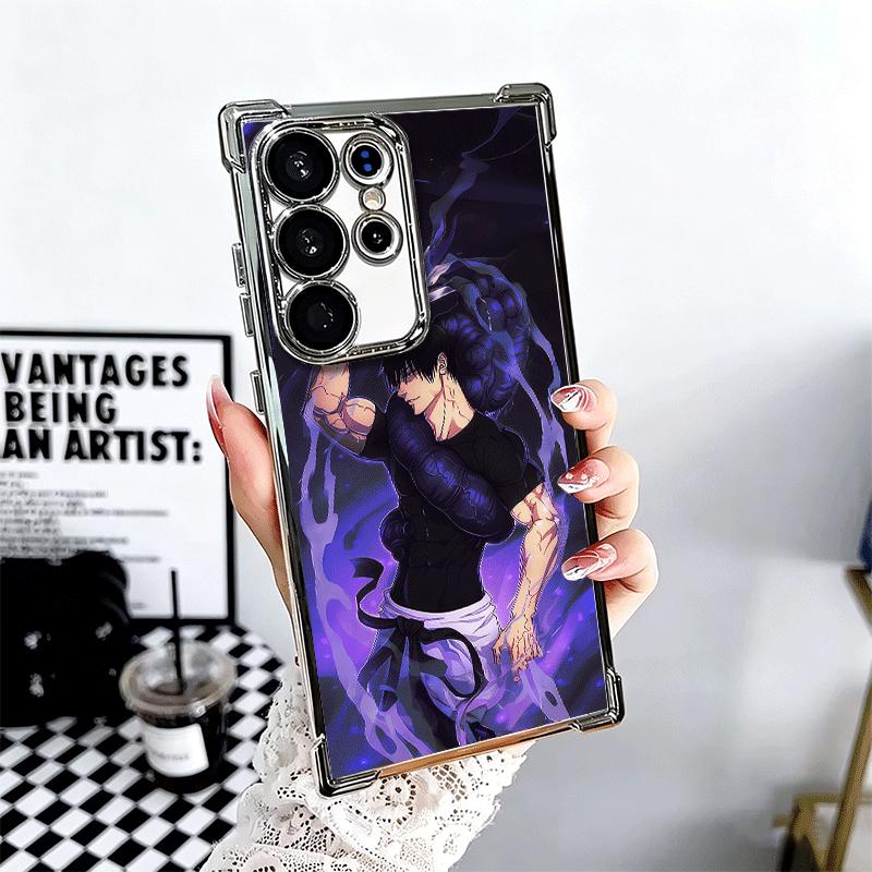 Anime Fushiguro Toji JUJUSU Plating Phone Case For Samsung Galaxy S24 S25 FE S26 Edge S23 Ultra S22 S21 Plus S20 Anti-Fall Airab