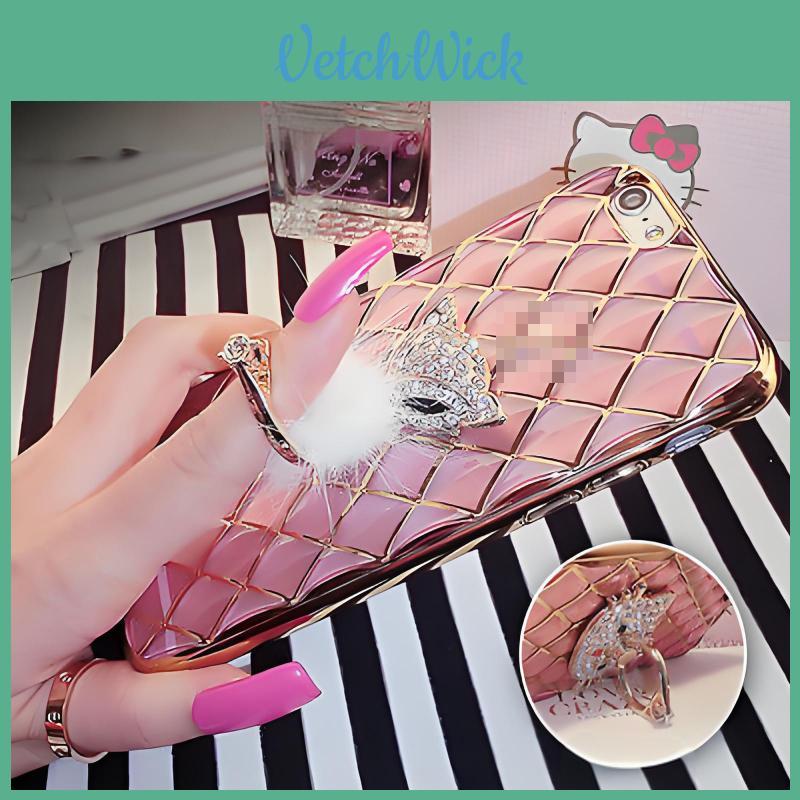 Luxury Luster Mesh Water Drill Diamond Crystal Hard Phone Case For Iphone 5 6 7 Plus