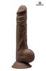 Double Density Chocolate Dildo 24 Cm - Model 3