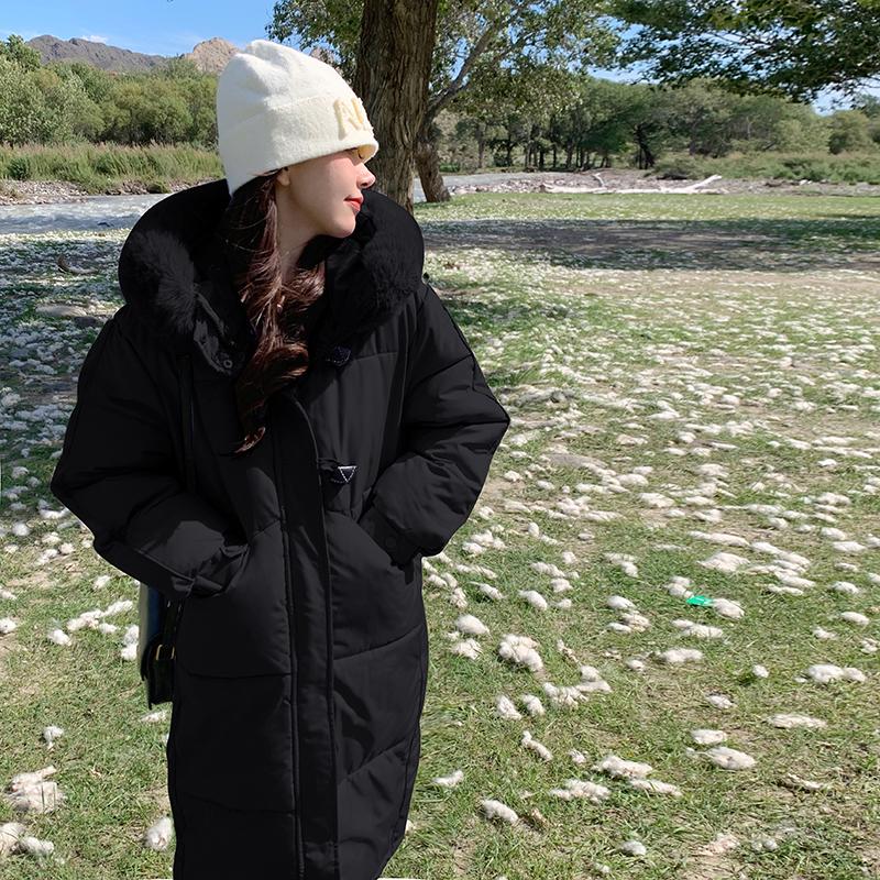 Fashionable and Comfortable Women's Plus Size Cotton Parka Jacket with Fur Hood