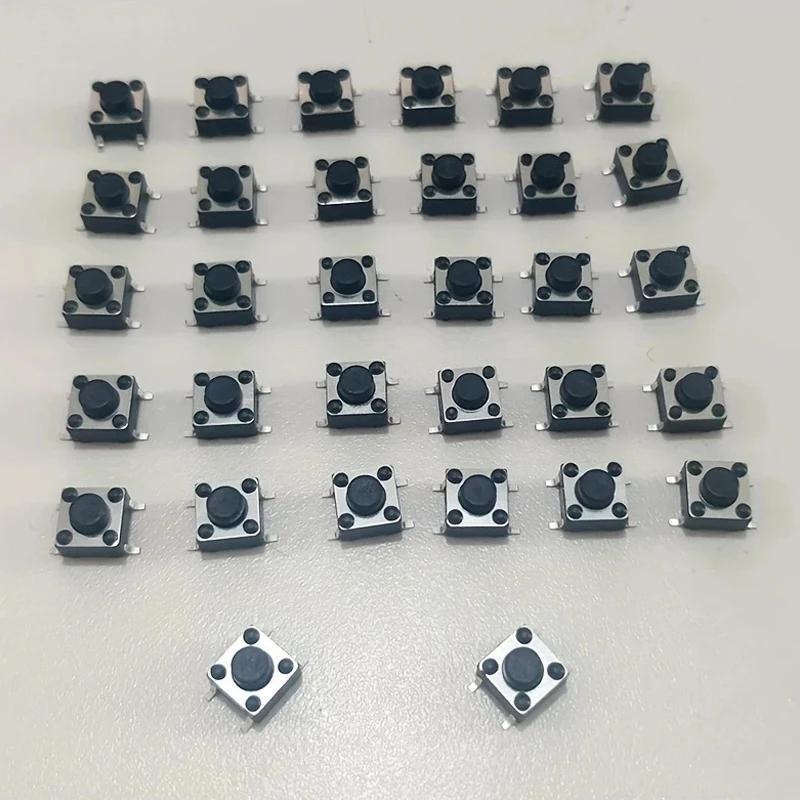 50ks Mini Mikro 6x6x5mm Momentální Taktilní Tlačítkový Spínač 4 piny ON/OFF klávesy tlačítko