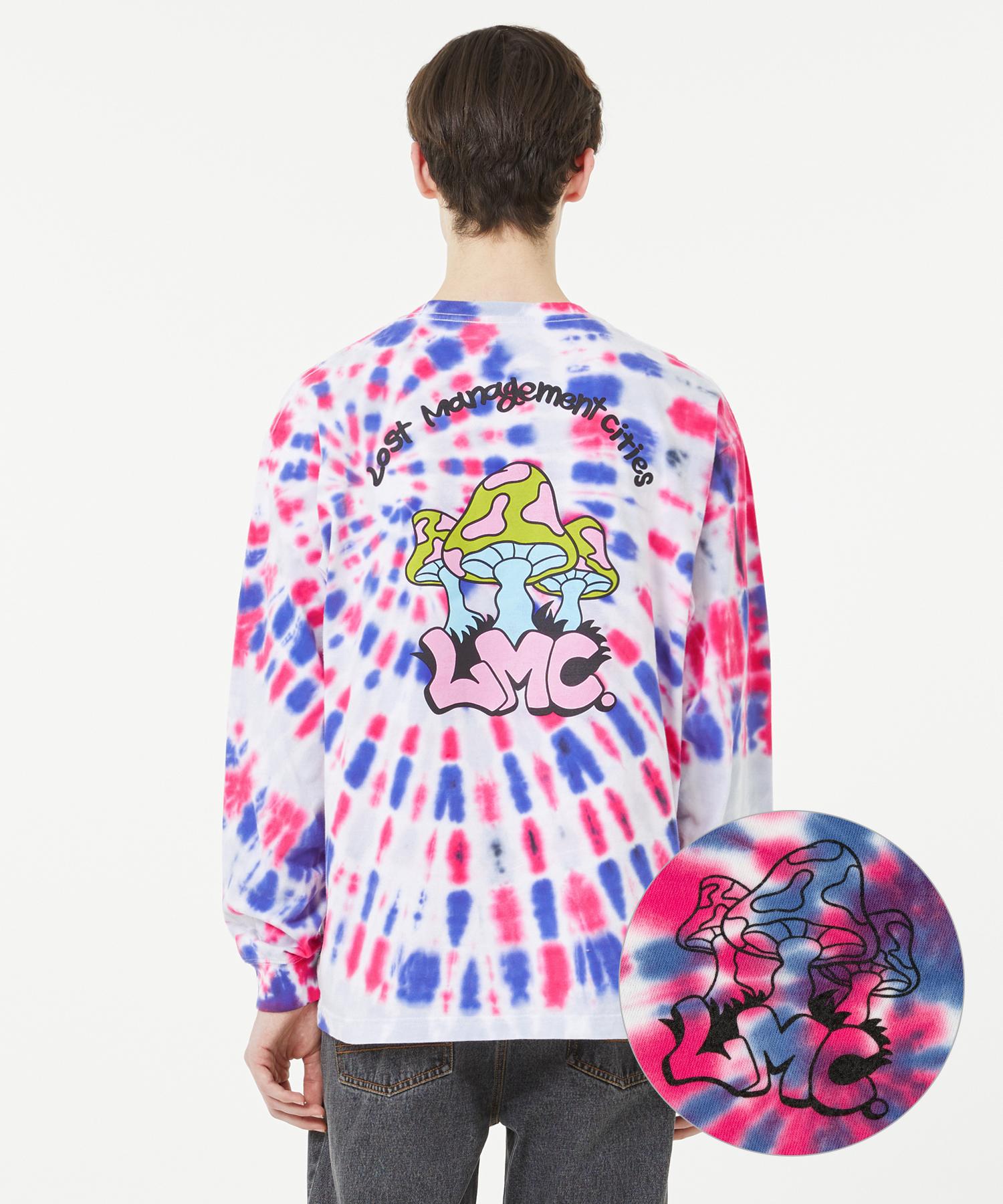 Lmc Tie Dye Mushroom Long Slv Tee Purple Purple/L