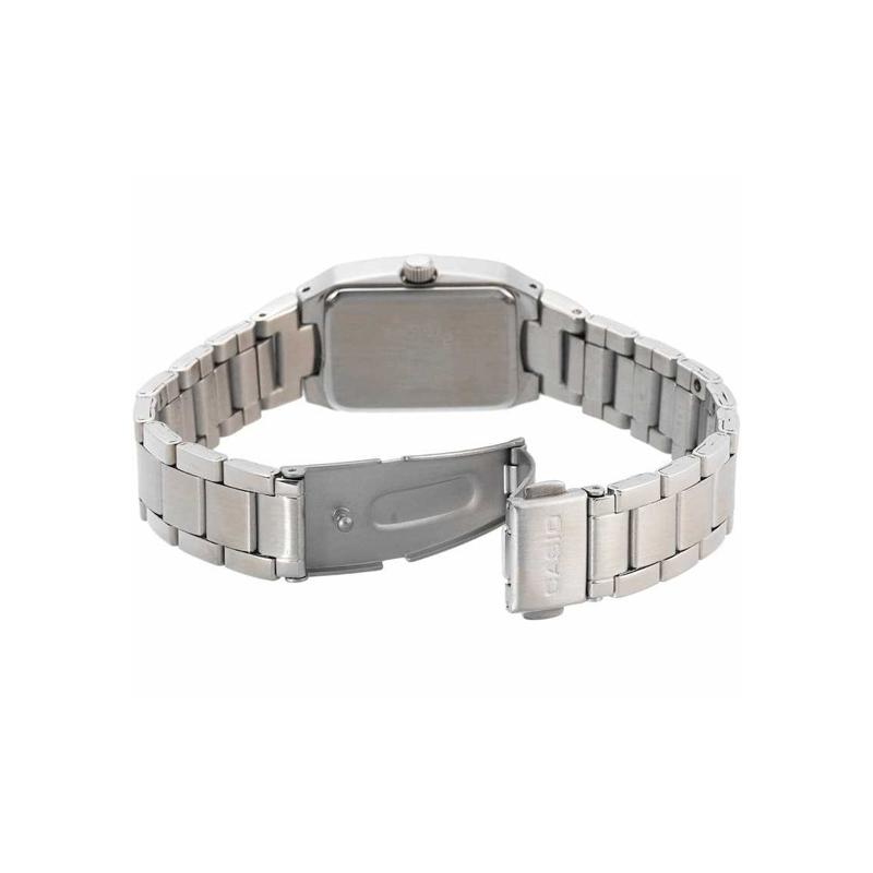 Casio Life Waterproof Quartz Movement Stainless Steel Strap Japanese and Korean Watch Women's Watch White Dial MTP-1165A-7C2