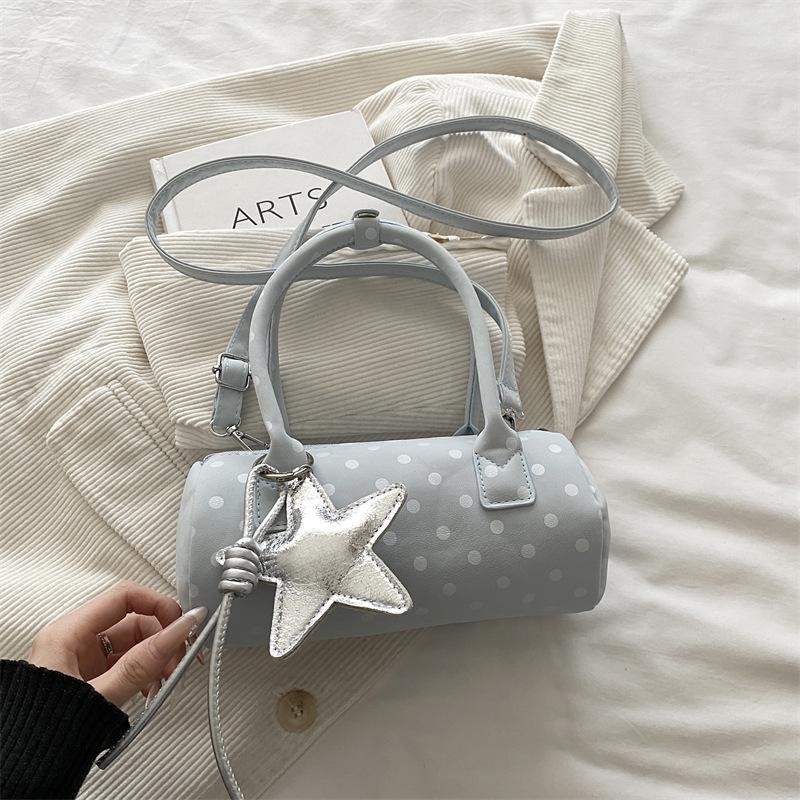 Japanese And Korean Polka Dot Handbags For Women, Cute, Foreign Style, Versatile Pillow Bag, Girly Style, Fashionable Shoulder Crossbody Bag