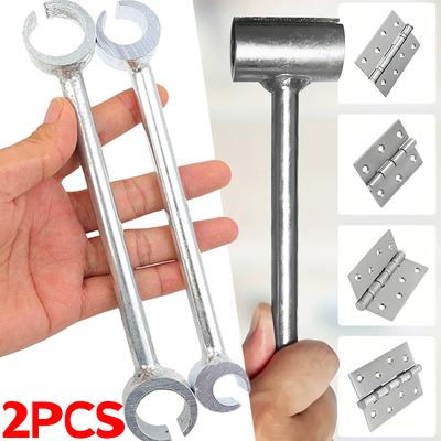 Metal Hinge Gap Adjustment Tool Steel Wrench Heavy-duty Dual-Ended Door Hinge Compact Repair Adjusting Spanner Hand Tool