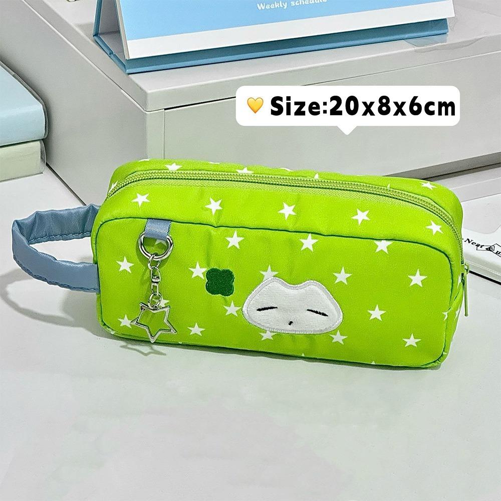 

Green Pen Bag Large Capacity Stationery Bag Durable Stationery Storing Bag Students зелений